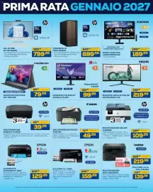 Volantino Euronics Bruno Pagina 8: Philips monitor led 21:9 fhd 34" €219,99, Hp multifunzione inkjet oj8125e €109,99