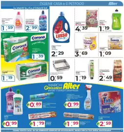 Volantino Alter Discount Pagina 11: Bicchieri di carta ECODÌ €1,19, Ammorbidente concentrato blu Mon Amour €2,99