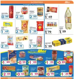 Volantino Alter Discount Pagina 9: Trancino Mulino Bianco €2,19, Filetti di tonno Nostromo €2,99