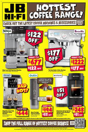 JB Hi-Fi catalogue Page 8: Breville The Dual Boiler Coffee Machine €1.222,00, Ninja Luxe Café Espresso Machine €677,00