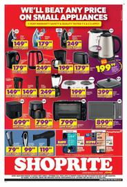 Shoprite catalogue Page 4: Xssentials 360° Glass/Stainless Steel Cordless Kettle €199,99, Platinum Digital Air Fryer €699,99