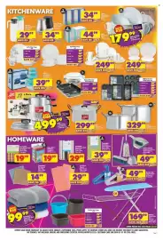 Shoprite catalogue Page 3: Glass Vintage Stainless Steel or Black Canister €34,99, Black Cane Dinner Set €249,99