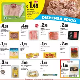 Volantino Sì con te Superstore Pagina 11: Cubetti pancetta Negroni €1,99, Aequilibrium petto di pollo €1,99
