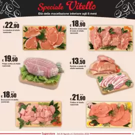 Volantino Sì con te Superstore Pagina 5: Bocconcini di vitello nazionale €18,50, Polpa scelta di vitello nazionale €19,50