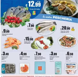 Volantino Sì con te Superstore Pagina 6: Fette di salmone affumicato Coda Nera €7,90, Fishburger Fumara €3,89