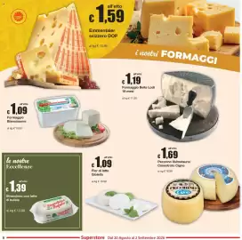 Volantino Sì con te Superstore Pagina 8: Formaggio Bella Lodi €1,19, Stracchino Bufala €1,39