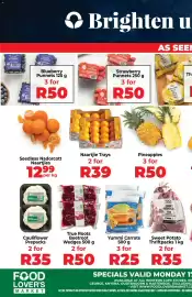 Food Lover's Market catalogue week 34 Page 1: Naartjie Trays €39,00, Whole Cauliflower €35,00