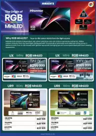 Hirsch's catalogue Page 10: Hisense RGB MiniLED UR8 €49.999,00, Hisense RGB MiniLED UR9 €39.999,00