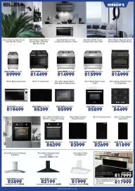 Hirsch's catalogue Page 32: 90cm Black Built-in Downdraft Extractor €17.999,00, Elba Cooktop €5.399,00