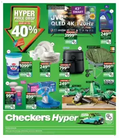 Checkers catalogue Page 1: BushBaby Mushroom Chair €399,99, Philips Analog Airfryer €799,99