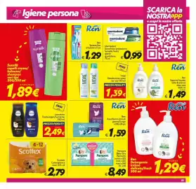 Volantino Iper Super Conveniente Pagina 21: Ren Assorbenti ultra ali €1,59, Ren Spazzolino antiplacca €1,29