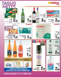 Volantino Conad City settimana 34 Pagina 4: Salviette igienizzanti multisuperfici Conad €1,20, Birra Heineken €1,00