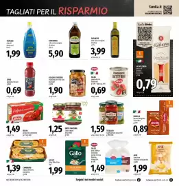 Volantino Famila Superstore Pagina 10: Gallo Riso Ribe Fino €1,99, ORTO D'AUTORE sugo vegan assortito €1,25
