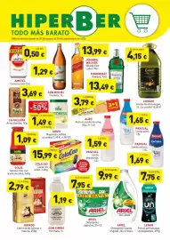 Catálogo Hiperber Página 1: Cola cao - cacao en polvo €15,99, Pascual - leche desnatada €1,59