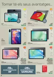 Catálogo El Corte Inglés Página 6: Lenovo - tauleta €199,00, Samsung - galaxy tab a11+ €259,00