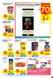 Folleto Alcampo Página 11: NOCILLA Crema de cacao Cookies & Cream €0,90, LINDT Chocolate Excellence €1,50