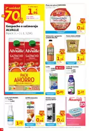 Folleto Alcampo Página 18: ALVALLE Gazpacho o salmorejo €1,95, CAMPOFRÍO Pizza con salsa €0,95