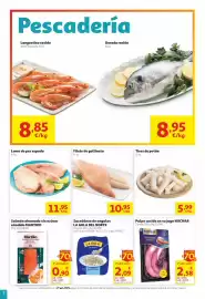 Folleto Alcampo Página 2: Dorada racion €8,95, Langostino cocido €8,85