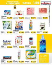 Volantino Maxisconto Pagina 5: Olio di semi di girasole Sagra €1,98, Patatine barchette senza glutine Pizzoli €1,98