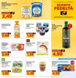Volantino Alì Supermercati Pagina 13: Pane maxi hamburger Roberto €0,99, Piadina farro Brunori €1,39