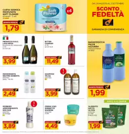 Volantino Alì Supermercati Pagina 15: Prosecco D.O.C. Livia Nova €3,99, Shampoo Velsa assortito €3,99