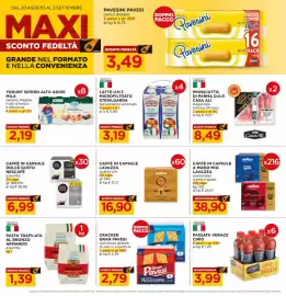 Volantino Alì Supermercati Pagina 2: Latte U.H.T. microfiltrato sterilgarda parzialmente scremato €3,19