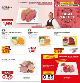 Volantino Alì Supermercati Pagina 7: Cotolette con filetti di pollo Fileni €3,99, Veline di pollo Fileni €1,40