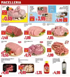 Volantino Famila Superstore Pagina 6: Fettine sceltissime di vitello €1,89, AIA tagliata di petti di pollo €4,89