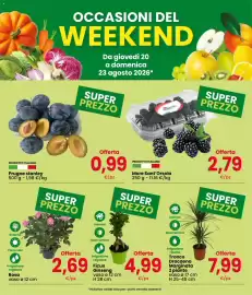 Volantino Eurospar | Weekend Pagina 3: Prugne stanley €0,99, More Sant'Orsola €2,79