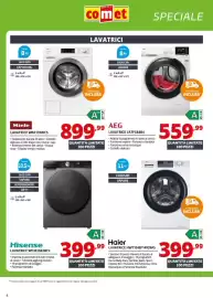 Volantino Comet Pagina 4: Haier Lavatrice HW110-BP14929AS €399,99, Hisense Lavatrice WF3S1043BT3 €399,99