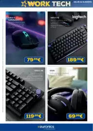 Volantino Euronics Pagina 19: Cuffia gaming con microfono wireless LIGHTSPEED €69,99, G316 X €119,99