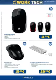 Volantino Euronics Pagina 21: Tastiera e mouse wireless 230 bianca HP €29,99, HP Mouse Bluetooth €11,99
