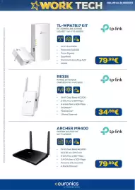 Volantino Euronics Pagina 23: Tp-link RE315 Range Extender OneMesh Wi-Fi AC1200 €34,99