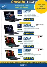 Volantino Euronics Pagina 5: Notebook Cyborg 15 €1.199,99, Notebook Predator Helios Neo 16S AI - Ultra Slim €2.399,99