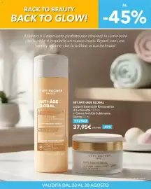 Catalogo Yves Rocher Pagina 7: "I BACK TO BEAUTY BACK TO GLOW! AL -45% Il rientro è il momento perfetto per ritrovare la
