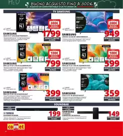 Volantino Comet Pagina 24: Samsung Mini LED TV 55" UHD 4K €599,00, Samsung QLED TV 43" 4K QE43Q7FAAUXZT €359,00