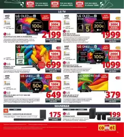 Volantino Comet Pagina 25: LG NANOCELL TV 75" €699,00, LG OLED EVO AI TV 55" €1.999,00