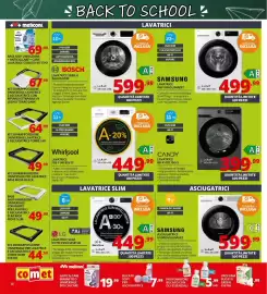 Volantino Comet Pagina 30: Whirlpool Lavatrice FFB 1148 BSV IT €449,99, Candy lavatrice BR 411BL10G-S €399,99