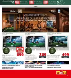 Volantino Comet Pagina 35: Haier QLED 43" €369,00, Haier QLED 55" €699,00