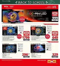 Volantino Comet Pagina 37: TV QLED 43" TCL €296,65, TV QD-Mini LED 55" TCL €649,00