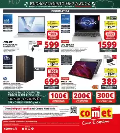 Volantino Comet Pagina 40: Lenovo LOQ 15IRX10 Notebook Gaming €1.599,00, Hp DESKTOP OMNIDESK AI M03-0014NL €699,00