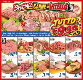 Volantino DEM Pagina 4: Bistecche di collo di suino €5,99, Pollo Italiano Petto di pollo a fette €7,99