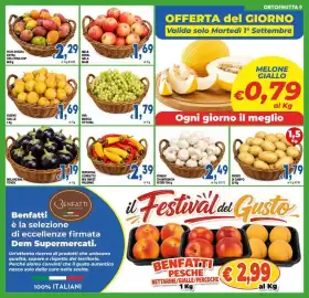Volantino DEM Pagina 9: Peperone cornetto mix sweet palermo €2,39, Funghi champignon interi €2,49