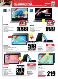 Volantino MediaWorld Pagina 12: Samsung Galaxy Book6 €1.099,00, Samsung Galaxy Book4 €999,00