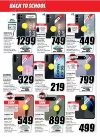 Volantino MediaWorld Pagina 17: Google Pixel Gemini €799,00, Samsung Galaxy A17 5G €219,00