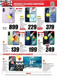 Volantino MediaWorld Pagina 18: Smartphone Redmi 17 €249,00, IPhone 17 €899,00