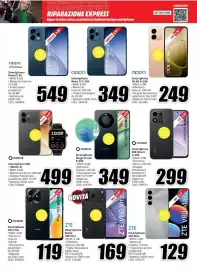 Volantino MediaWorld Pagina 21: OPPO Reno15 5G €549,00, Honor Smartphone Magic 8 Lite €349,00