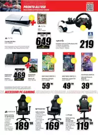 Volantino MediaWorld Pagina 23: Corsair Sedia Gaming TC100 Relaxed €189,99, Predator Sedia Gaming €169,99