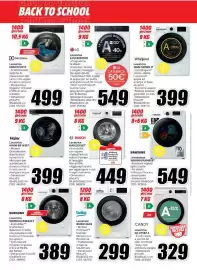 Volantino MediaWorld Pagina 32: Lavasciuga Samsung WD80HG4U04BEET €549,00, Lavatrice Bosch WAN28228IT €449,00