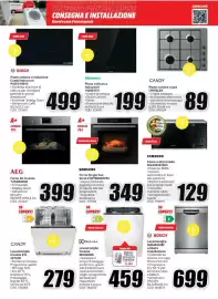 Volantino MediaWorld Pagina 33: Samsung Forno Single Fan Serie 4 €349,00, Forno da incasso AEG €399,00